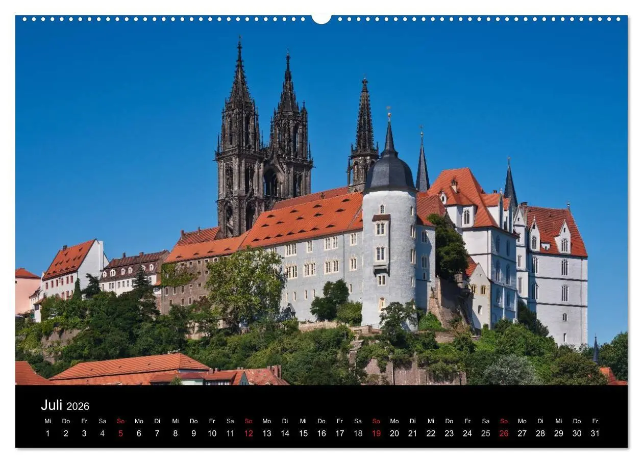 Bild: 9783516207903 | Sächsische Burgen und Schlösser (hochwertiger Premium Wandkalender...