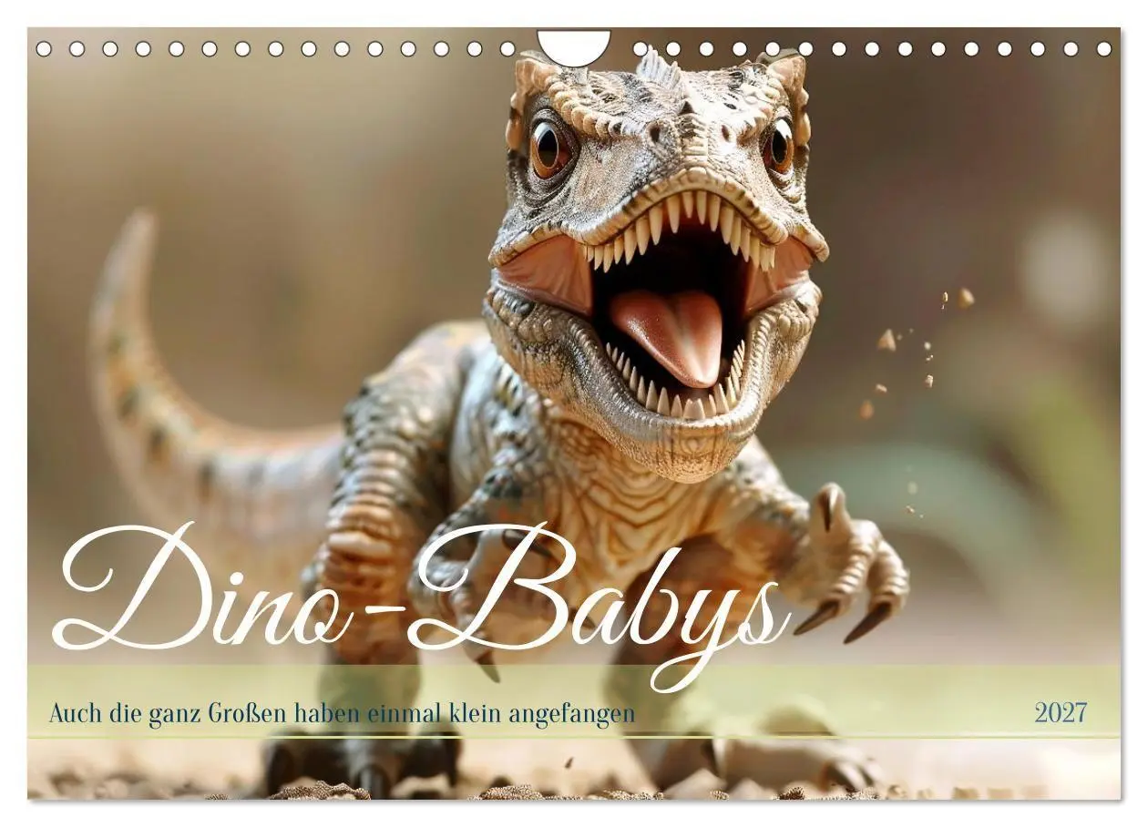 Cover: 9783569157903 | Dino-Babys (Wandkalender 2027 DIN A4 quer), CALVENDO Monatskalender