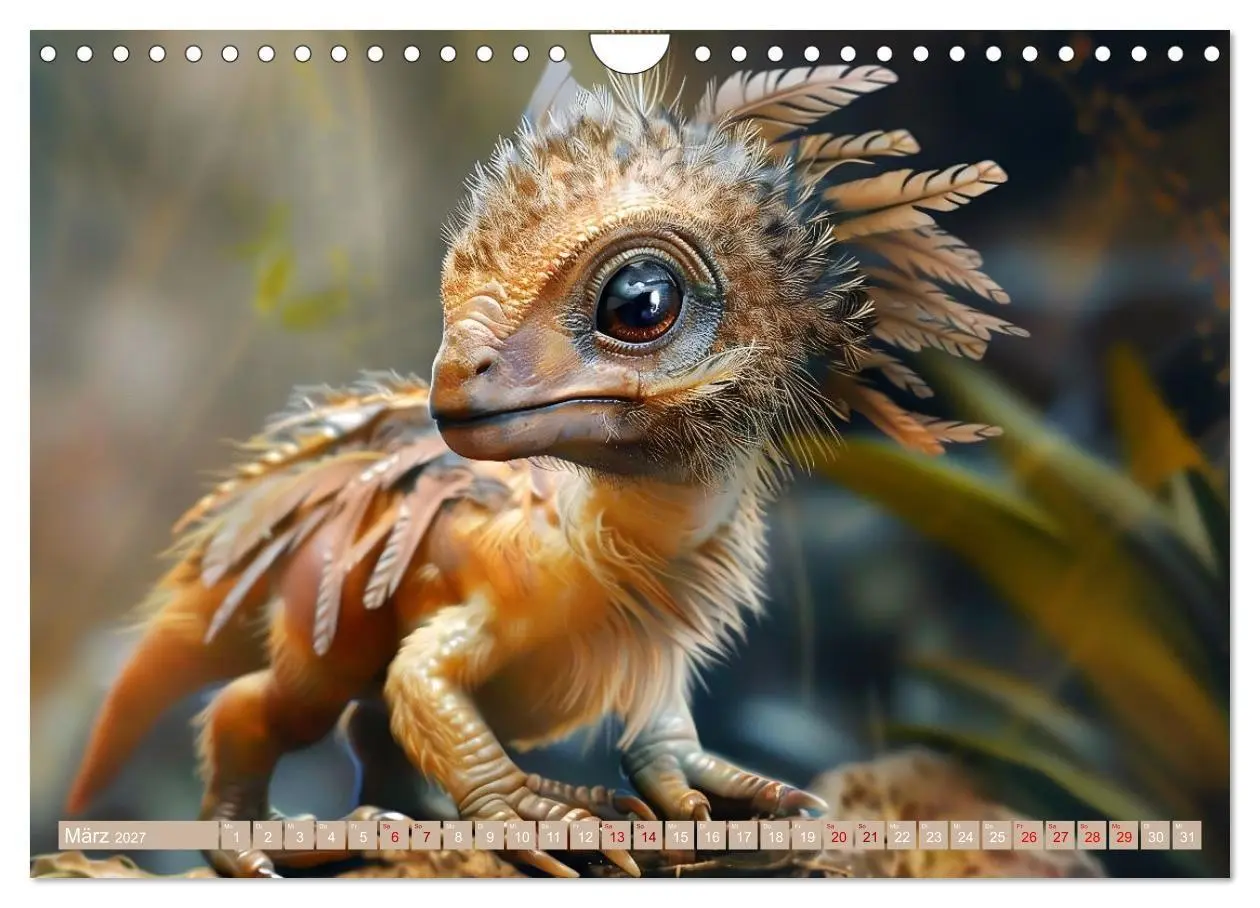 Bild: 9783569157903 | Dino-Babys (Wandkalender 2027 DIN A4 quer), CALVENDO Monatskalender