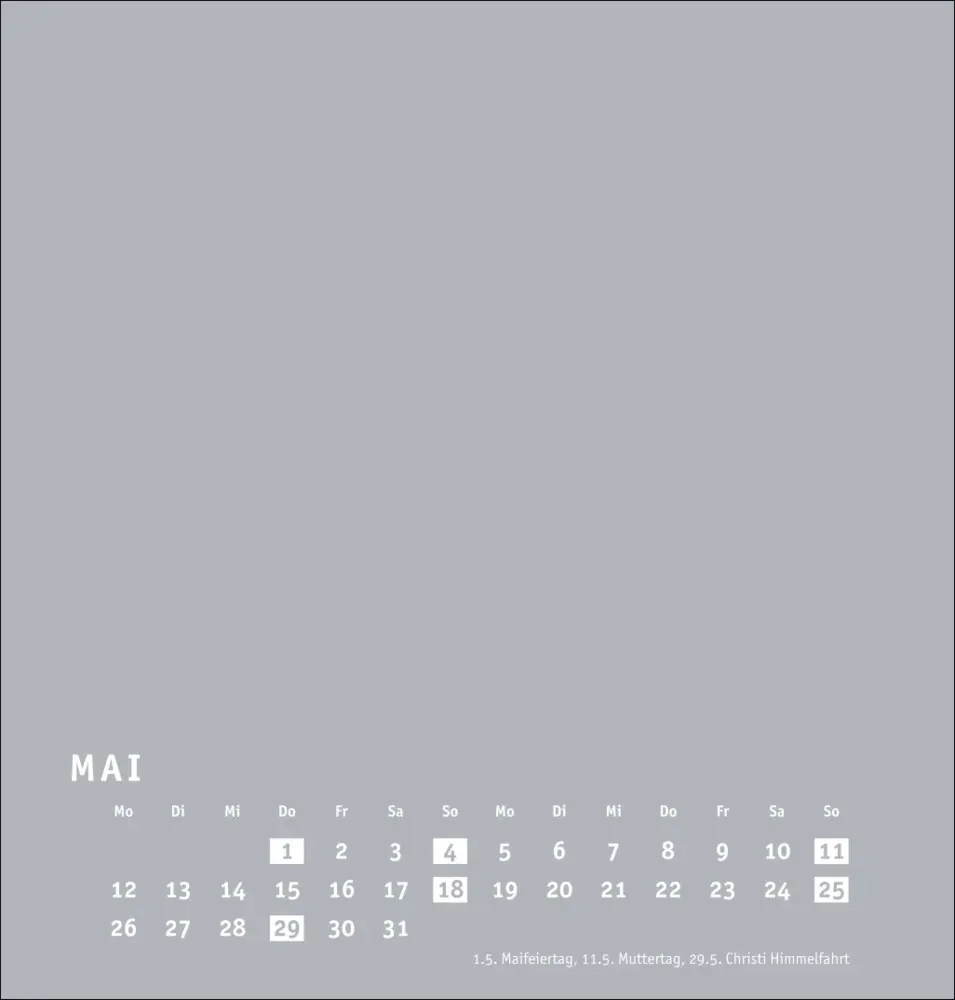 Bild: 9783756407903 | Premium-Bastelkalender silbergrau mittel 2025 | Kalender | Kalender