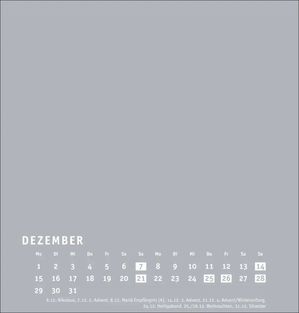 Bild: 9783756407903 | Premium-Bastelkalender silbergrau mittel 2025 | Kalender | Kalender