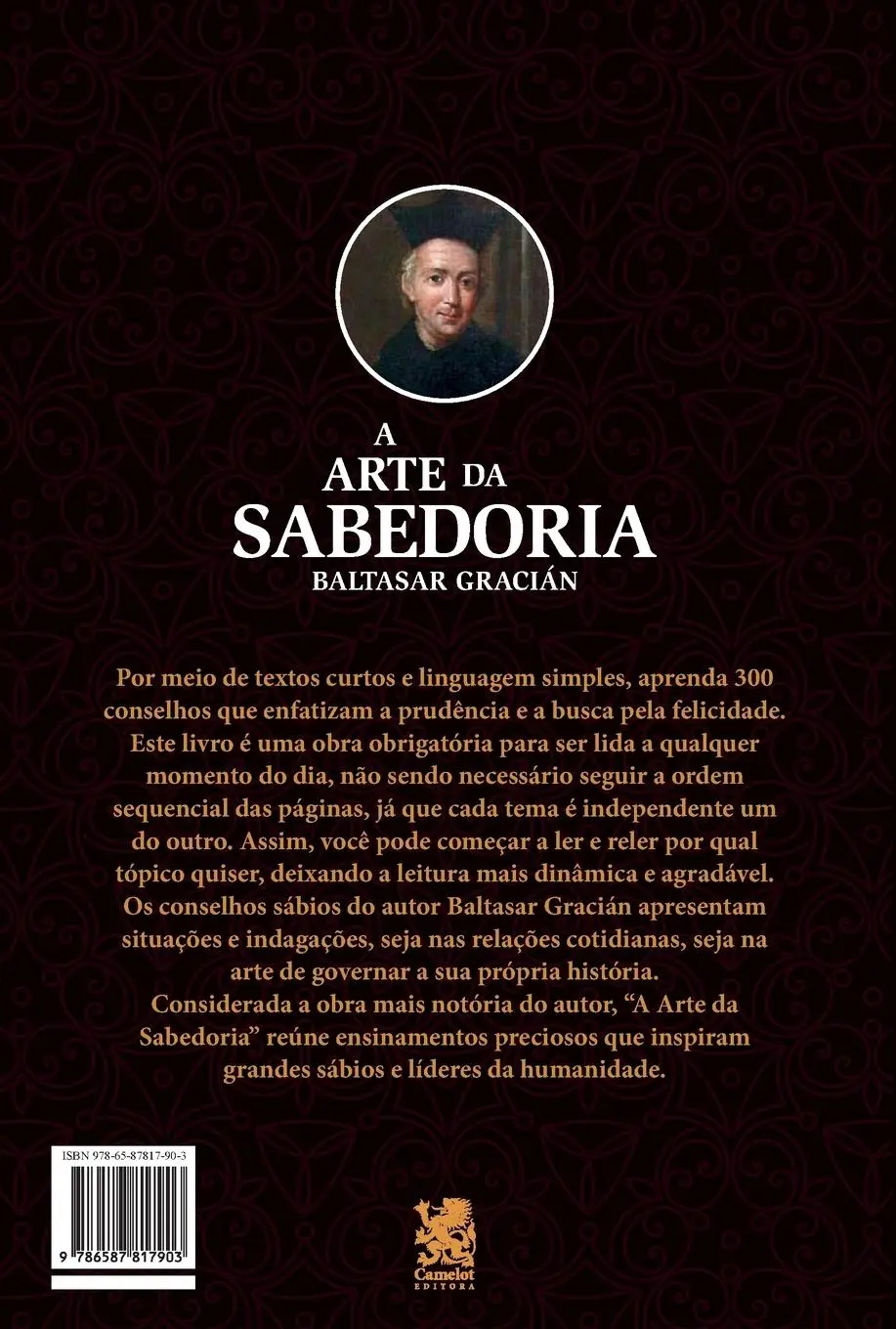 Rückseite: 9786587817903 | A Arte Da Sabedoria - Baltasar Gracián | Clóvis de Barros Filho | Buch