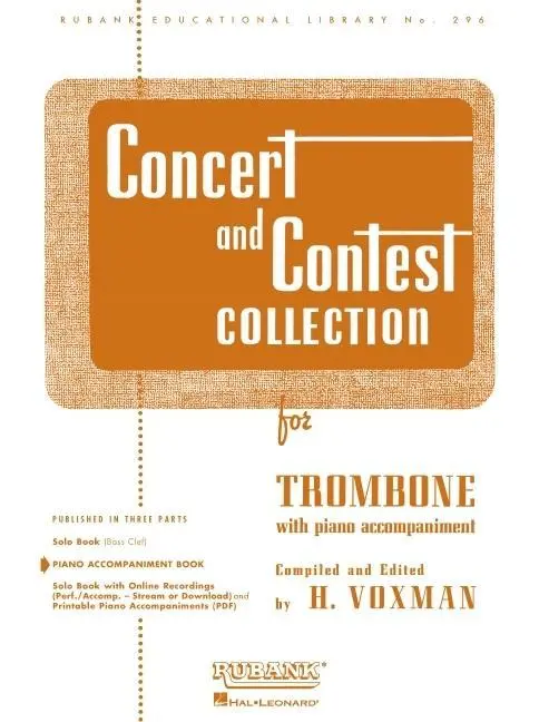 Cover: 73999718003 | Concert and Contest Collection for Trombone | Piano Accompaniment
