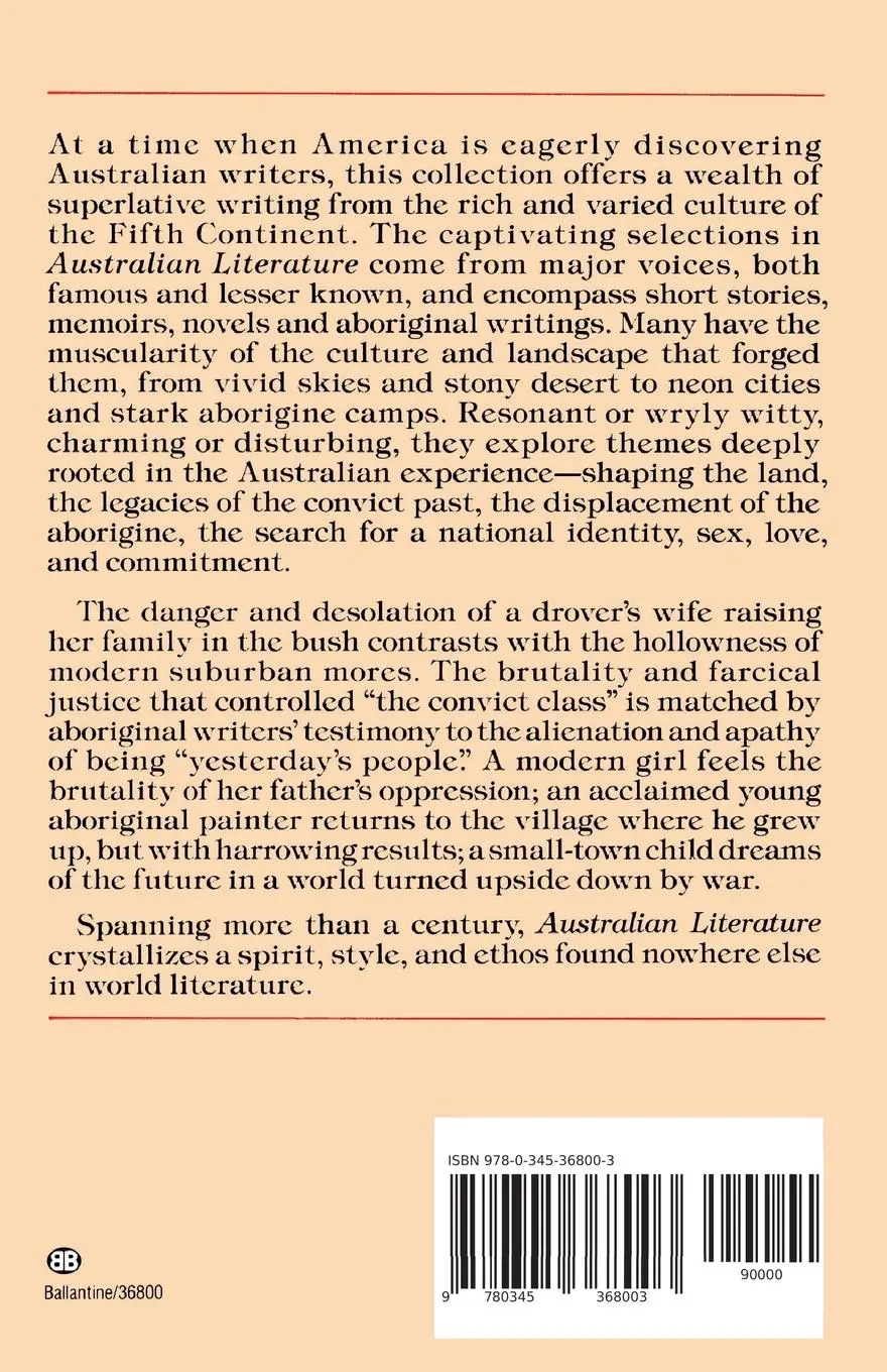 Rückseite: 9780345368003 | Australian Literature | Phyllis Fahrie Edelson | Taschenbuch | 1993