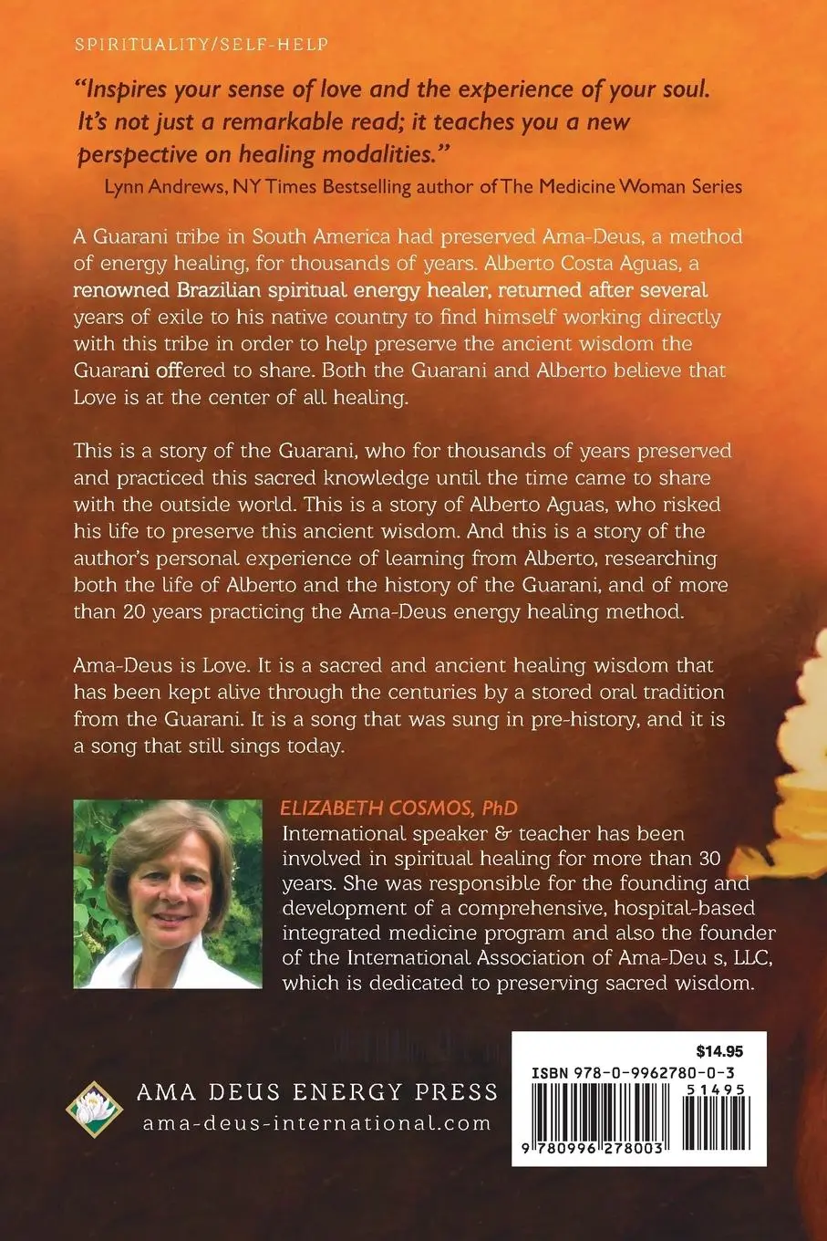 Rückseite: 9780996278003 | Ama-Deus | Healing with the Sacred Energy of the Universe | Cosmos