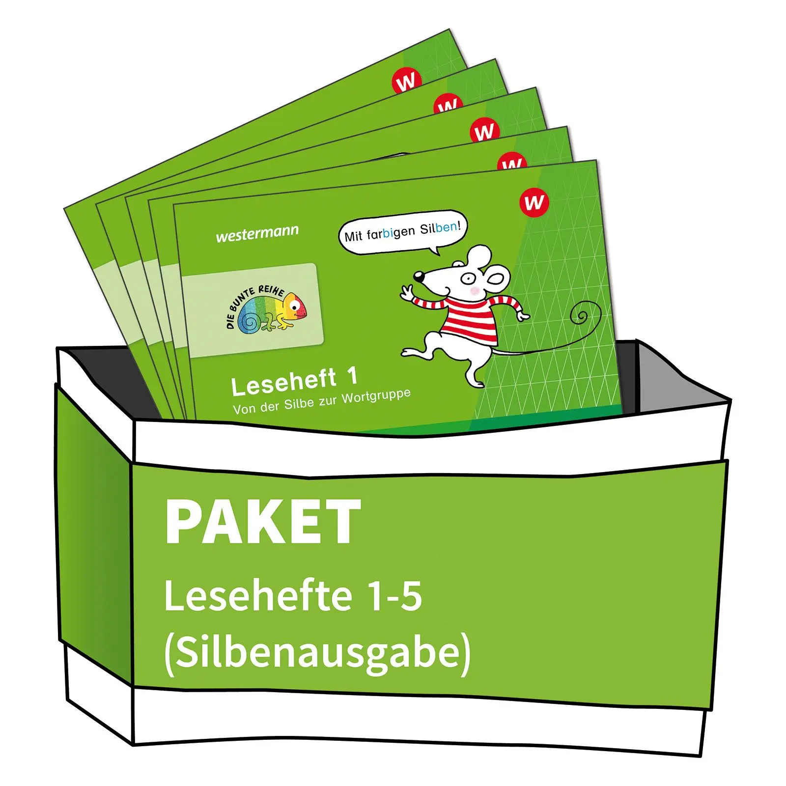 Cover: 9783141338003 | DIE BUNTE REIHE - Deutsch. Lesehefte 1-5 im Paket - Silbenausgabe