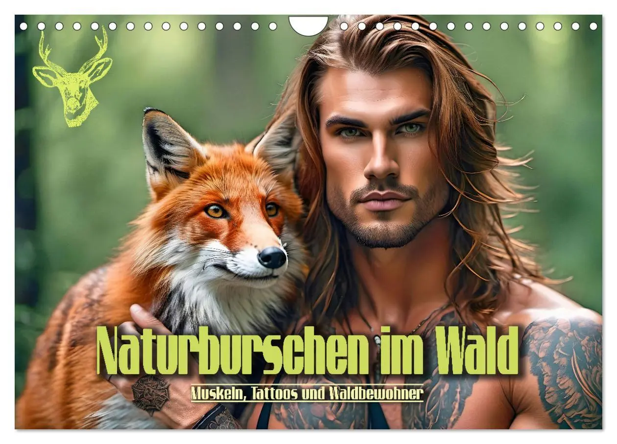 Cover: 9783457318003 | Naturburschen im Wald - Muskeln, Tattoos und Waldbewohner...