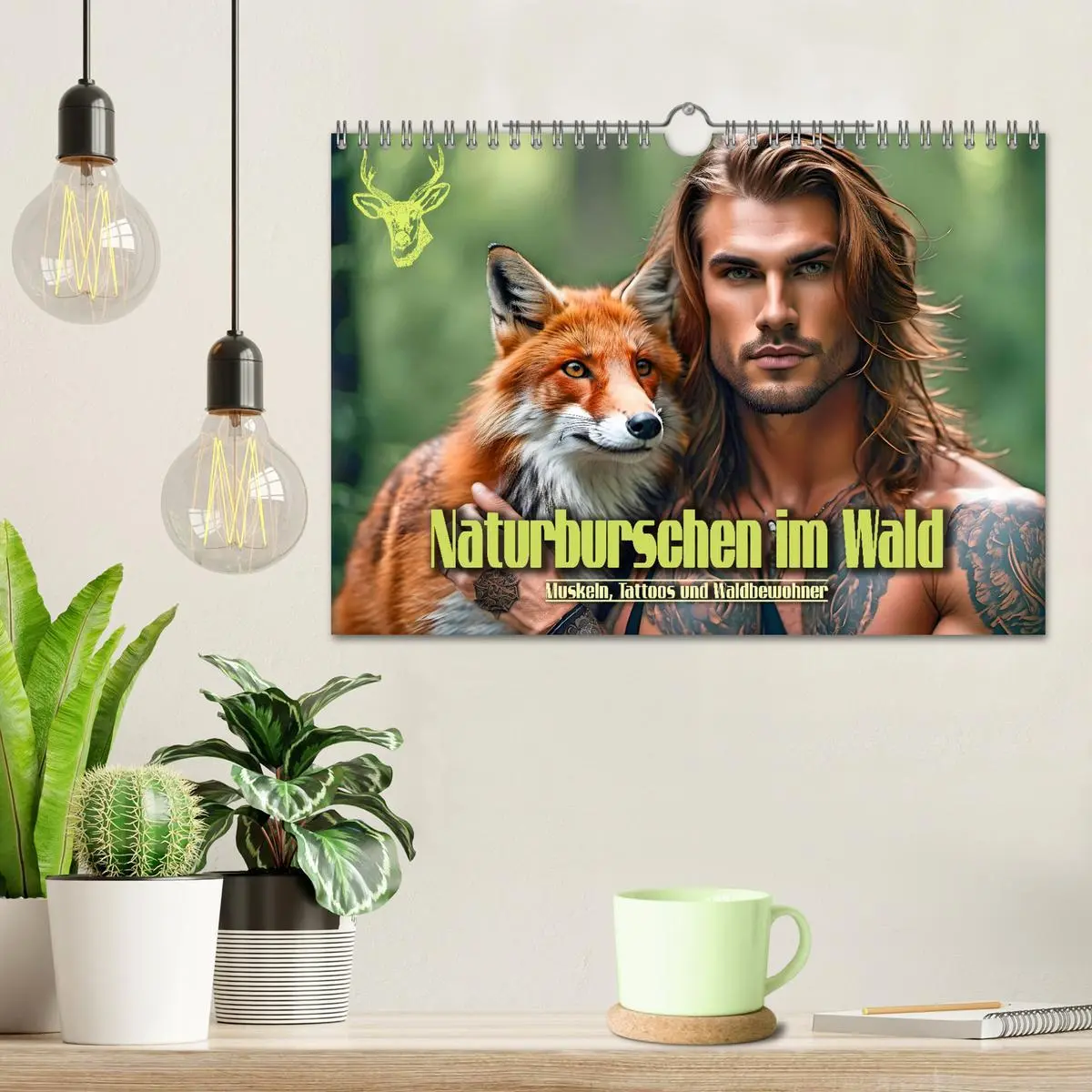 Bild: 9783457318003 | Naturburschen im Wald - Muskeln, Tattoos und Waldbewohner...
