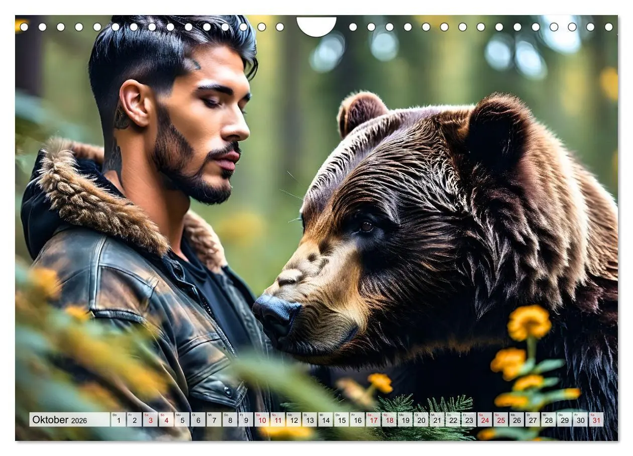 Bild: 9783457318003 | Naturburschen im Wald - Muskeln, Tattoos und Waldbewohner...