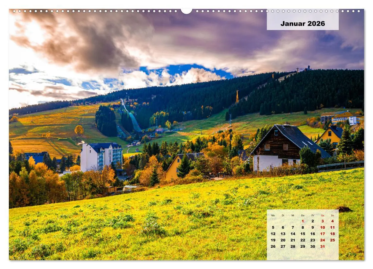 Bild: 9783457488003 | Oberwiesenthal und der Fichtelberg im Erzgebirge (Wandkalender 2026...