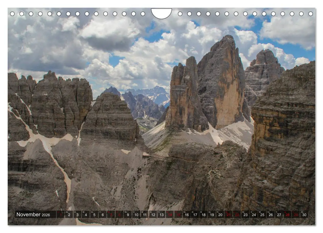 Bild: 9783457868003 | Dolomiten 2026 - Die weißen Berge (Wandkalender 2026 DIN A4 quer),...