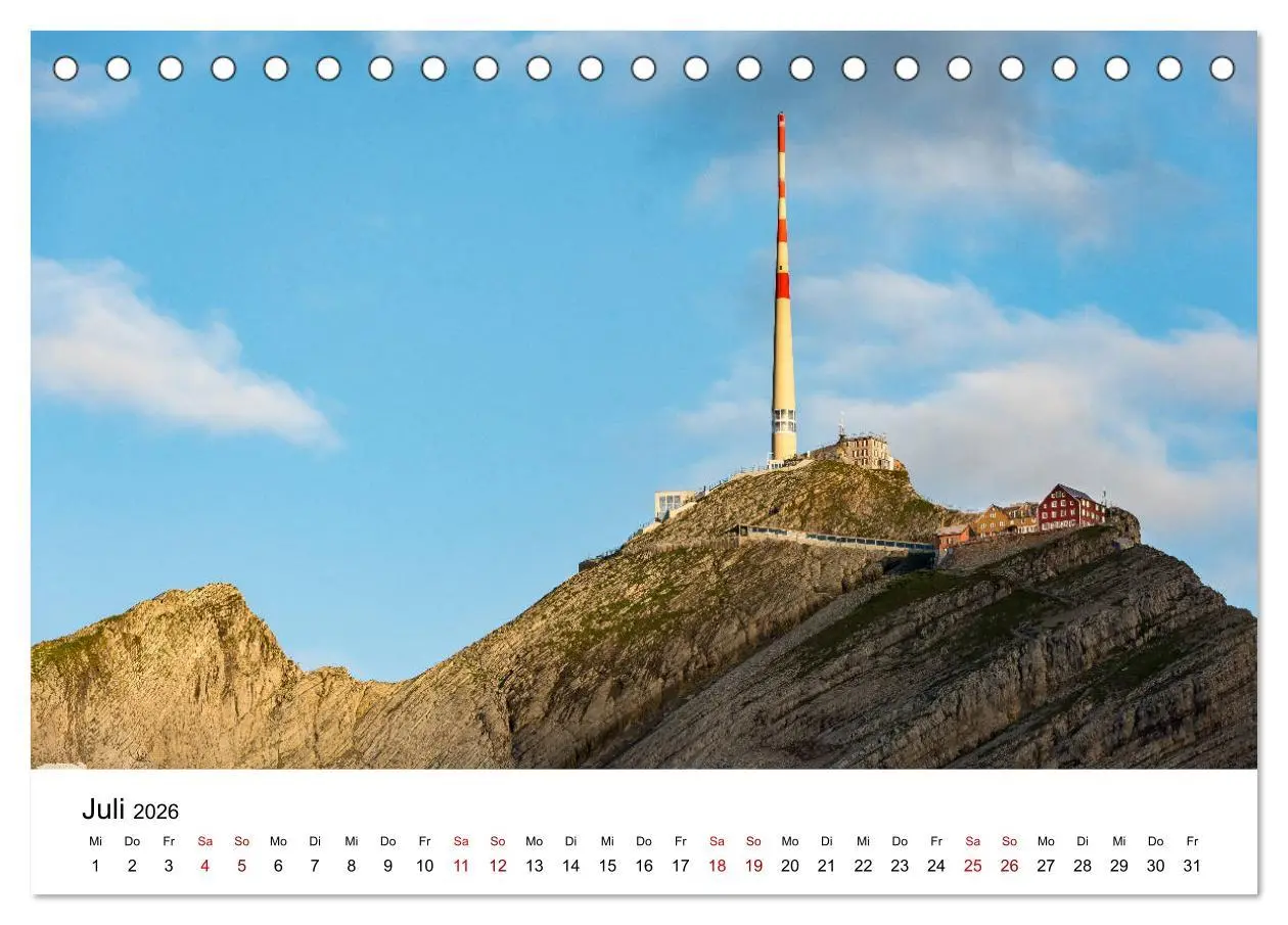 Bild: 9783457938003 | Faszination Säntis (Tischkalender 2026 DIN A5 quer), CALVENDO...