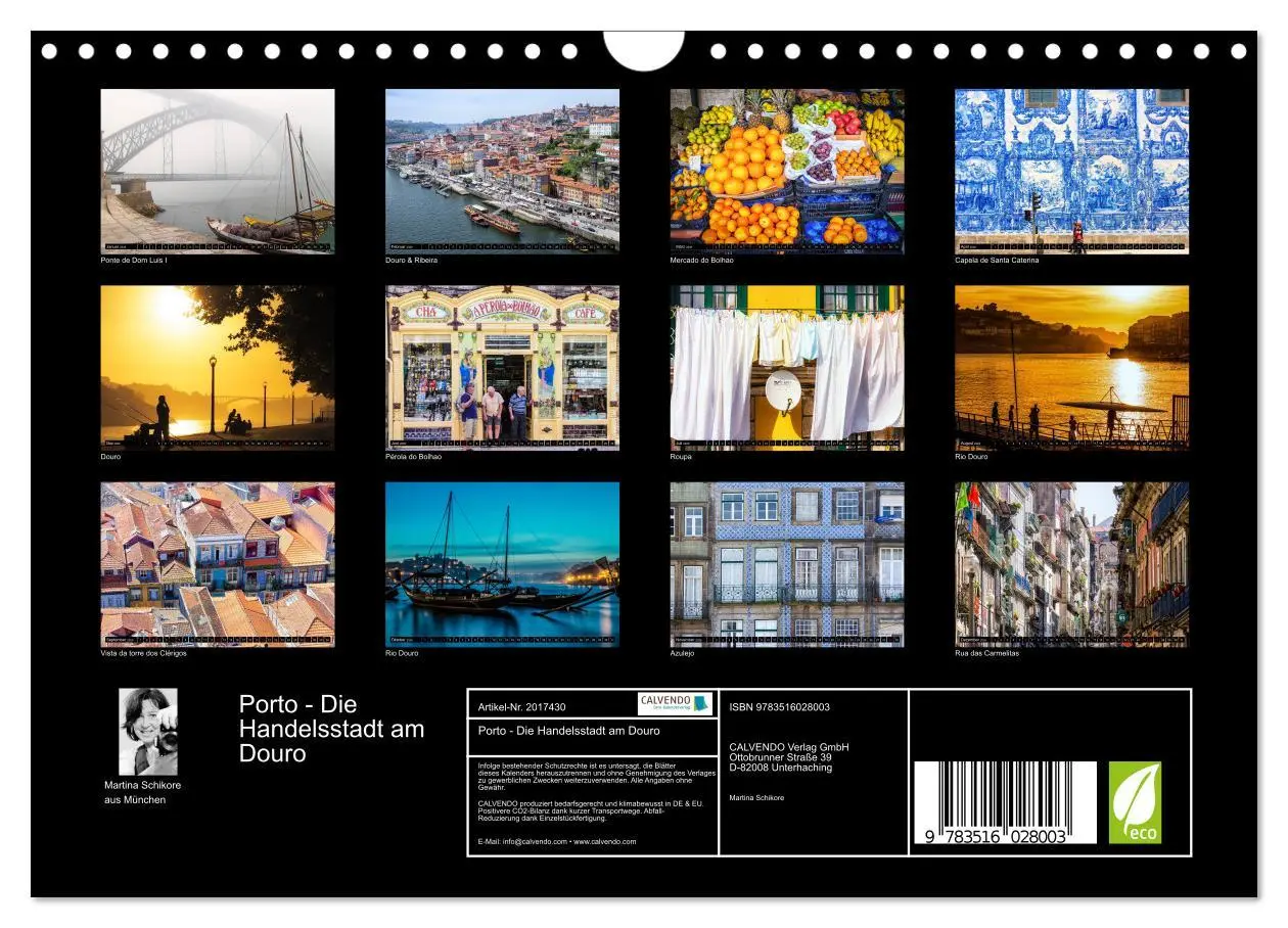 Bild: 9783516028003 | Porto - Die Handelsstadt am Douro (Wandkalender 2026 DIN A4 quer),...