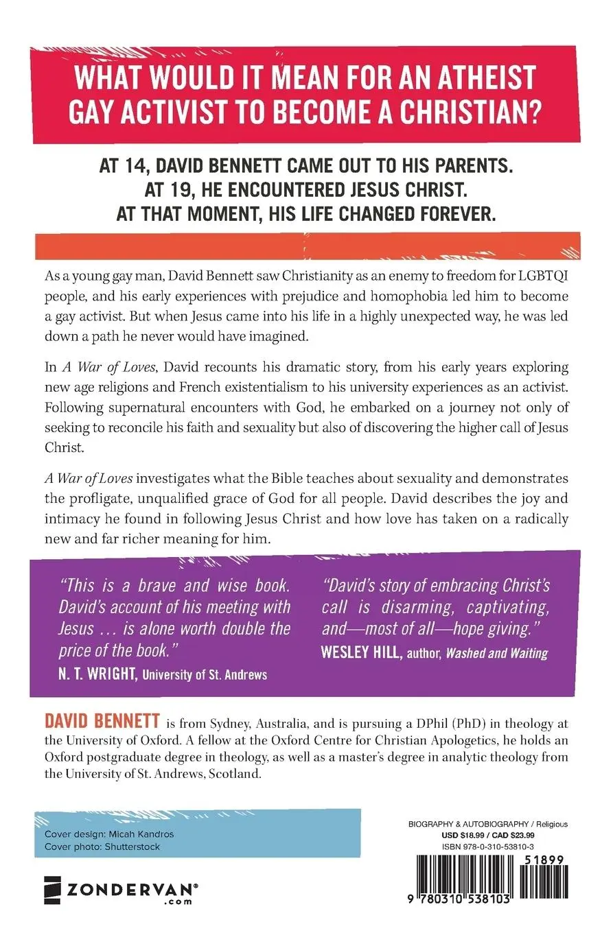 Rückseite: 9780310538103 | A War of Loves | David Bennett | Taschenbuch | Kartoniert / Broschiert