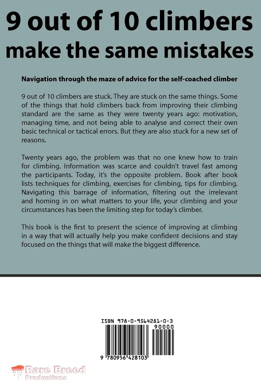 Rückseite: 9780956428103 | 9 Out of 10 Climbers Make the Same Mistakes | Dave Macleod | Buch
