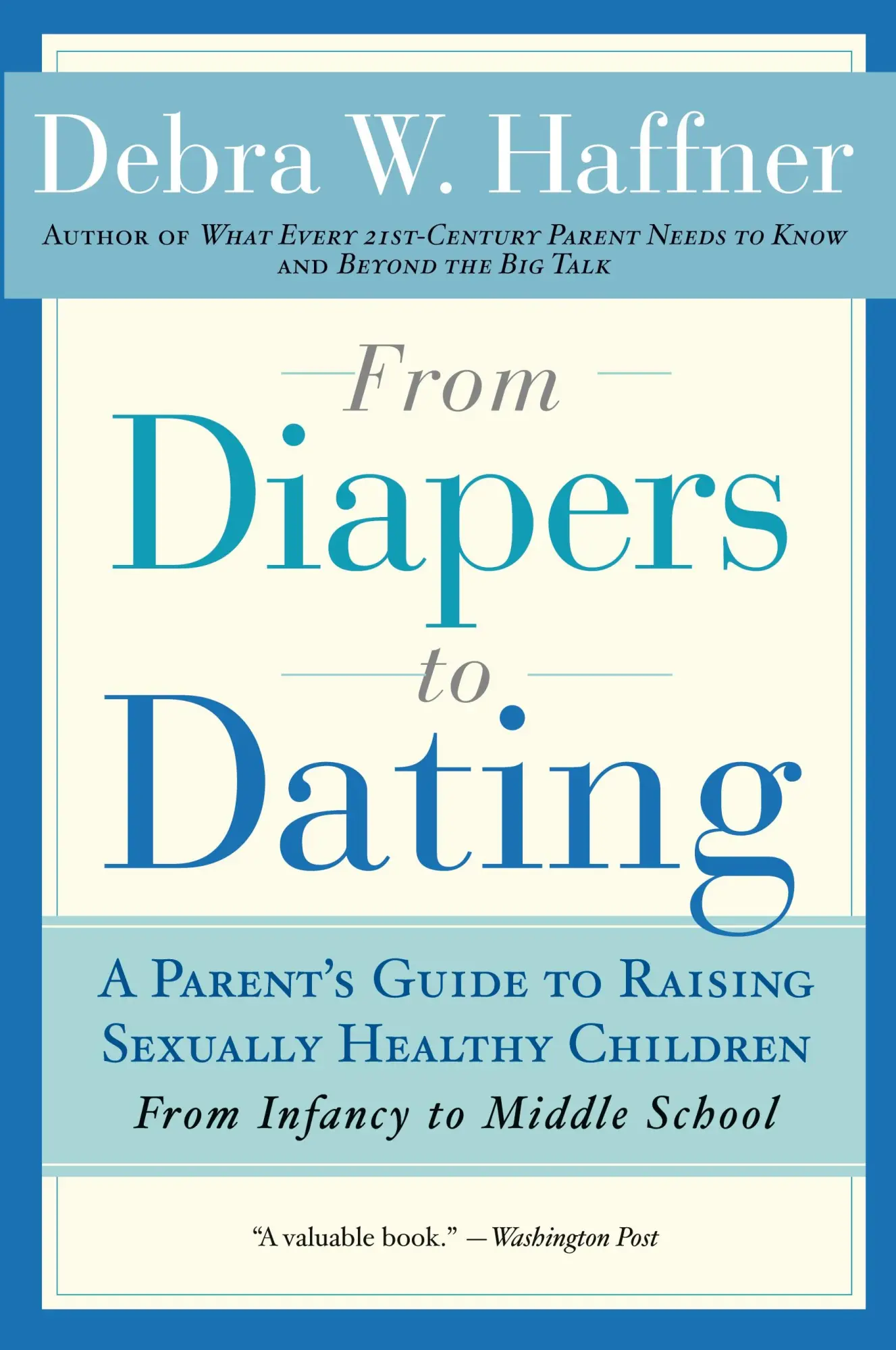 Cover: 9781557048103 | From Diapers to Dating | Debra W. Haffner | Taschenbuch | Englisch
