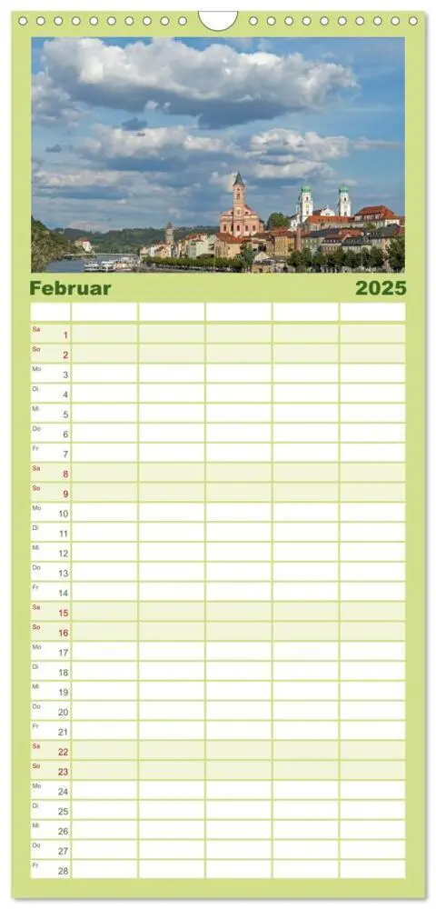 Bild: 9783457098103 | Familienplaner 2025 - Passau - Dreiflüssestadt an Donau, Inn und...