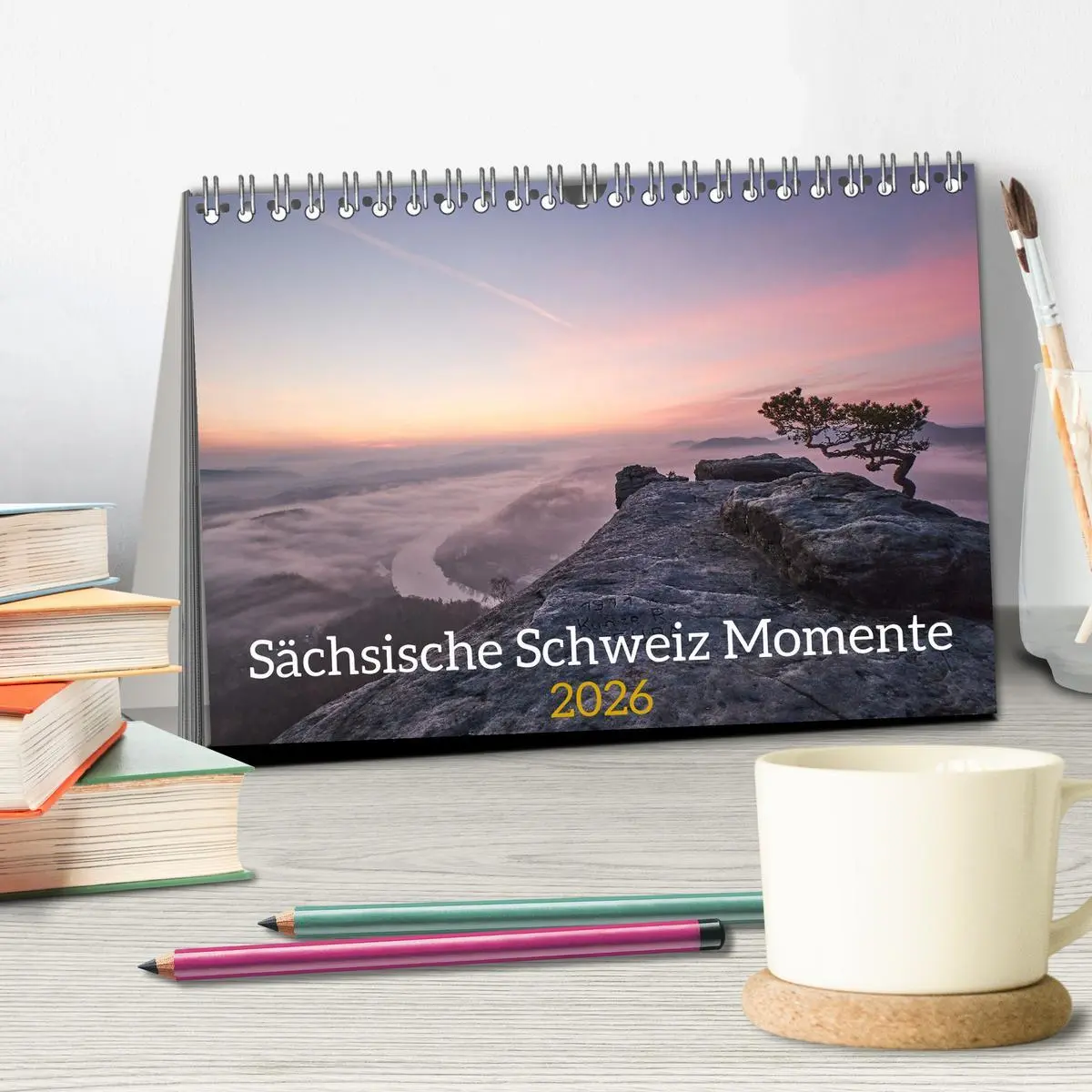 Bild: 9783457548103 | Sächsische Schweiz Momente 2026 (Tischkalender 2026 DIN A5 quer),...