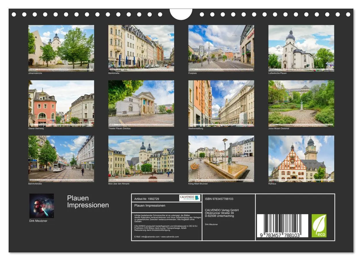 Bild: 9783457788103 | Plauen Impressionen (Wandkalender 2026 DIN A4 quer), CALVENDO...