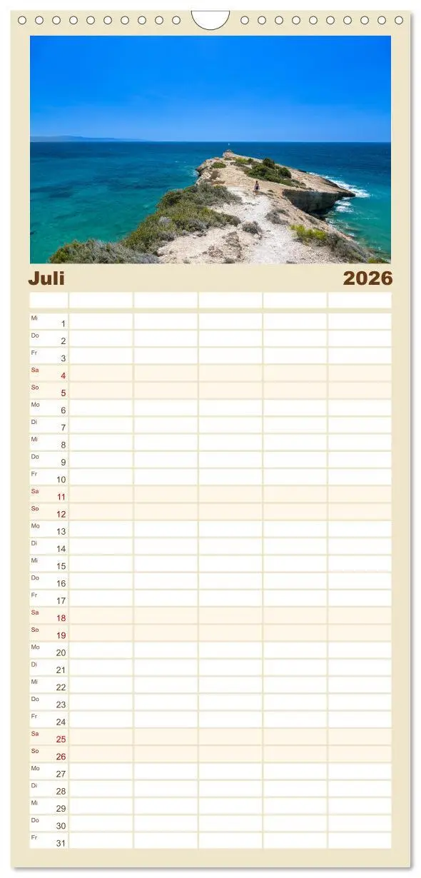 Bild: 9783516498103 | Familienplaner 2026 - Rhodos und Symi mit 5 Spalten (Wandkalender,...