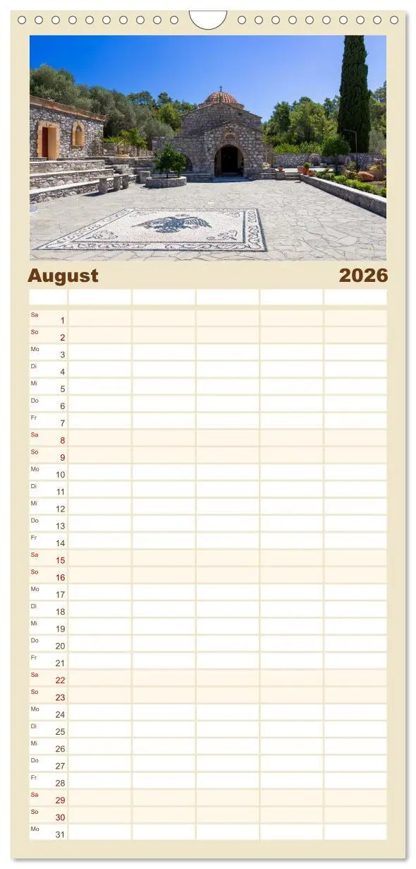 Bild: 9783516498103 | Familienplaner 2026 - Rhodos und Symi mit 5 Spalten (Wandkalender,...