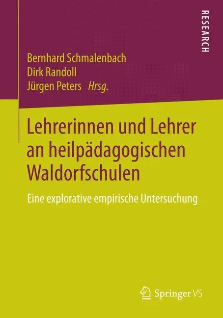 Cover: 9783658068103 | Lehrerinnen und Lehrer an heilpädagogischen Waldorfschulen | Buch | x