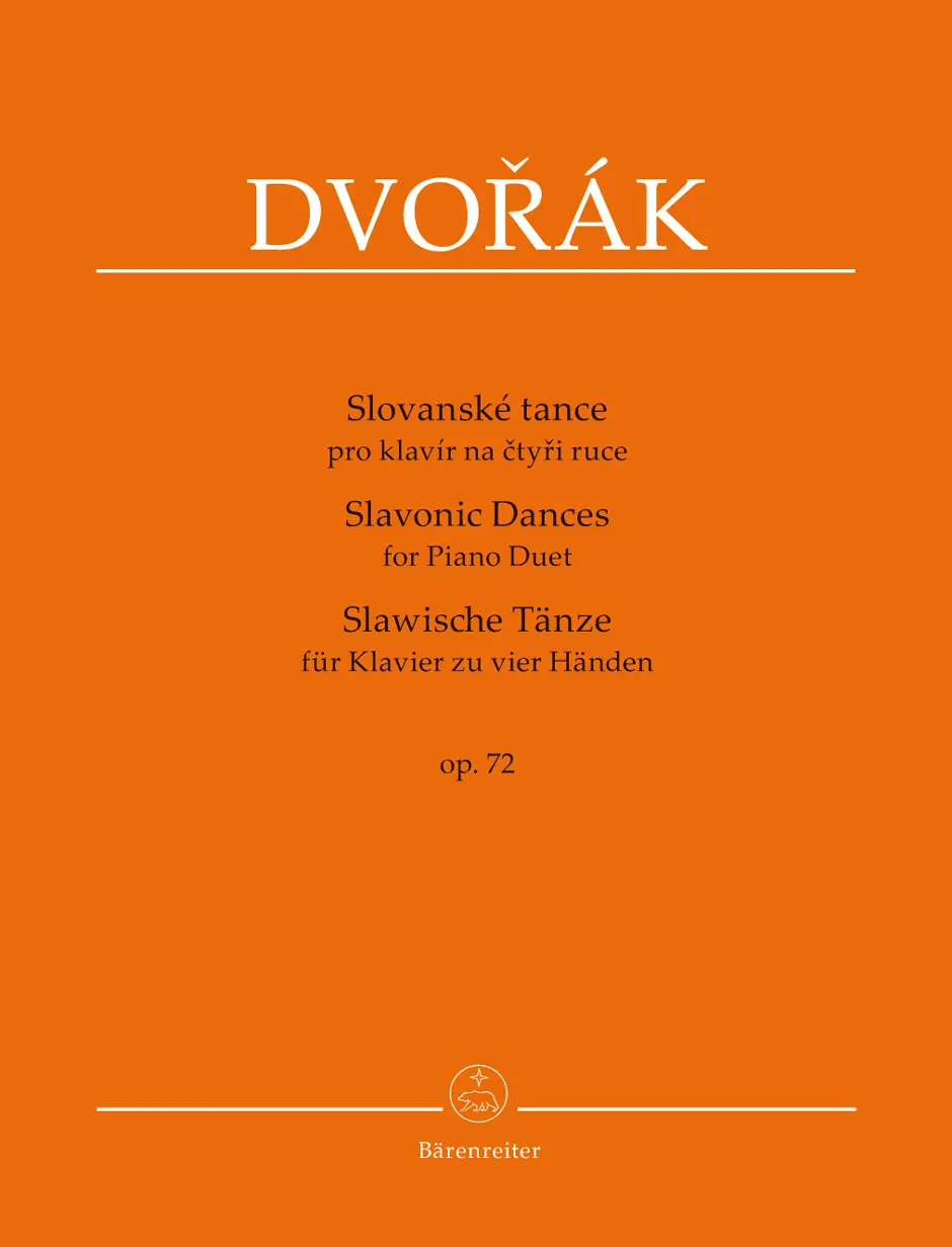 Cover: 9790260108103 | Slavonic Dances, Op. 72 | for Piano four hands | Dvorak | Buch