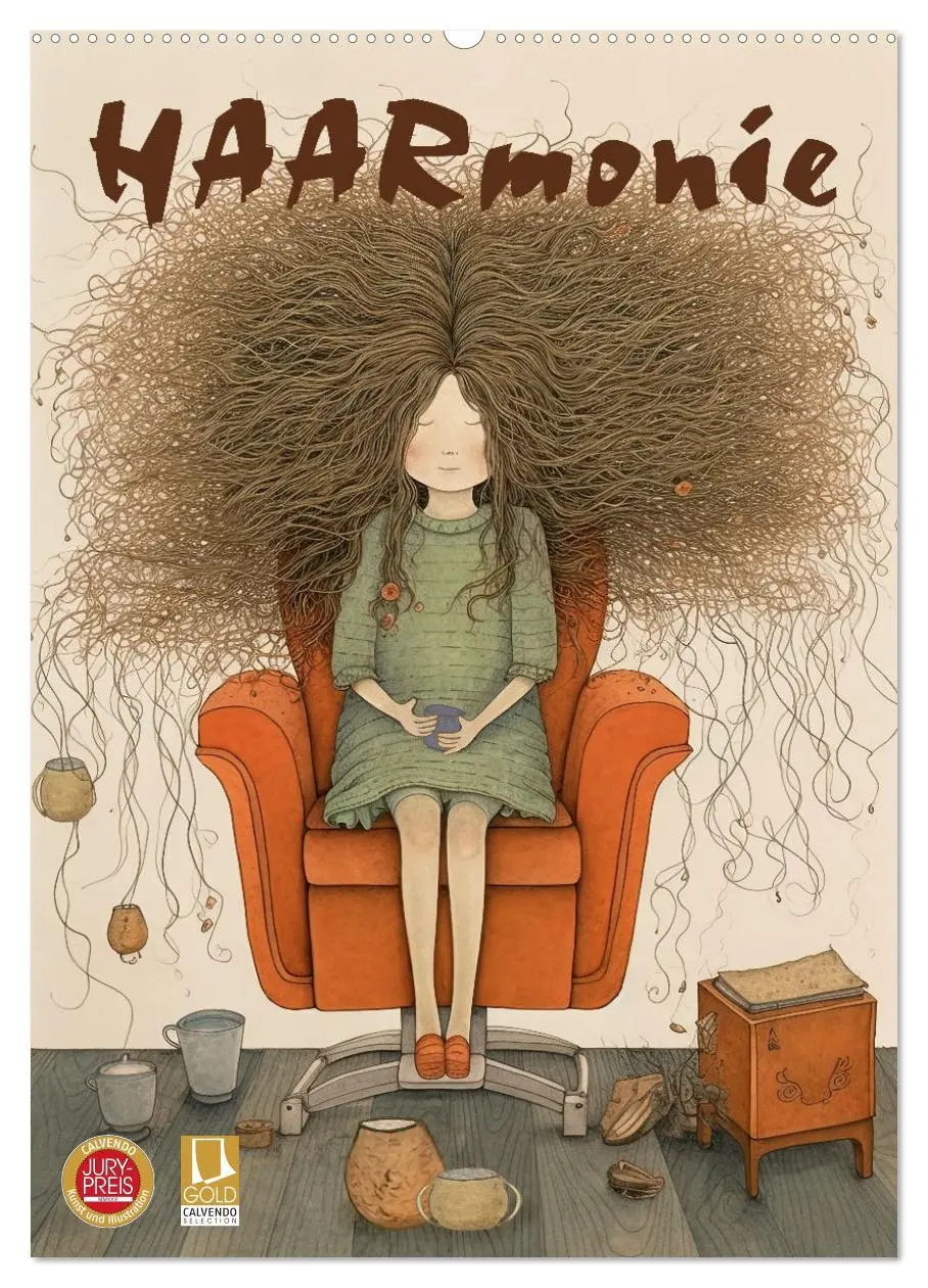 Cover: 9783516318203 | HAARmonie (Wandkalender 2026 DIN A2 hoch), CALVENDO Monatskalender