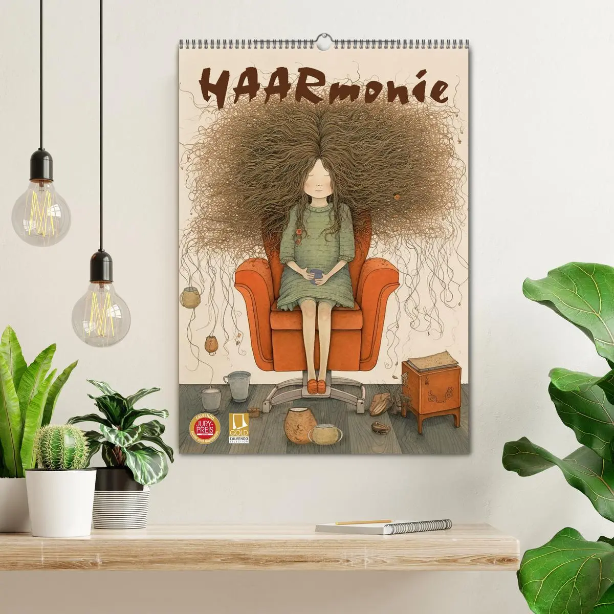 Bild: 9783516318203 | HAARmonie (Wandkalender 2026 DIN A2 hoch), CALVENDO Monatskalender