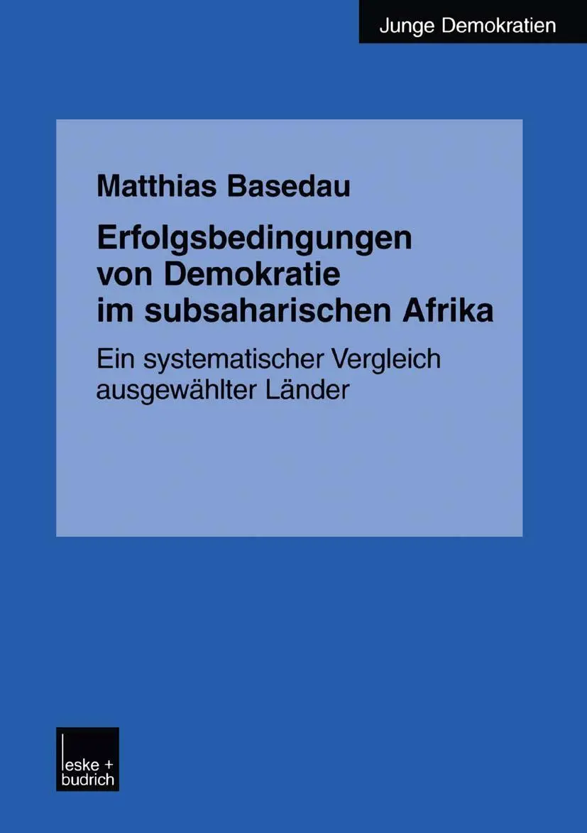 Cover: 9783810038203 | Erfolgsbedingungen von Demokratie im subsaharischen Afrika | Basedau