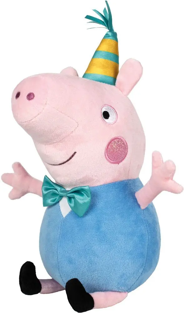 Cover: 4001504428303 | Peppa Pig, Schorsch Wutz, Party, 37 cm | Plüschspielzeug | Polybeutel