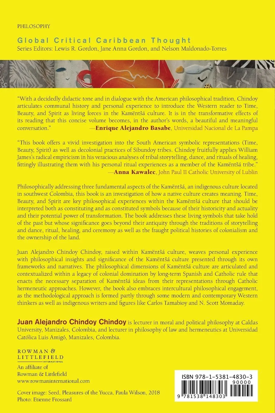 Rückseite: 9781538148303 | A Decolonial Philosophy of Indigenous Colombia | Chindoy | Taschenbuch
