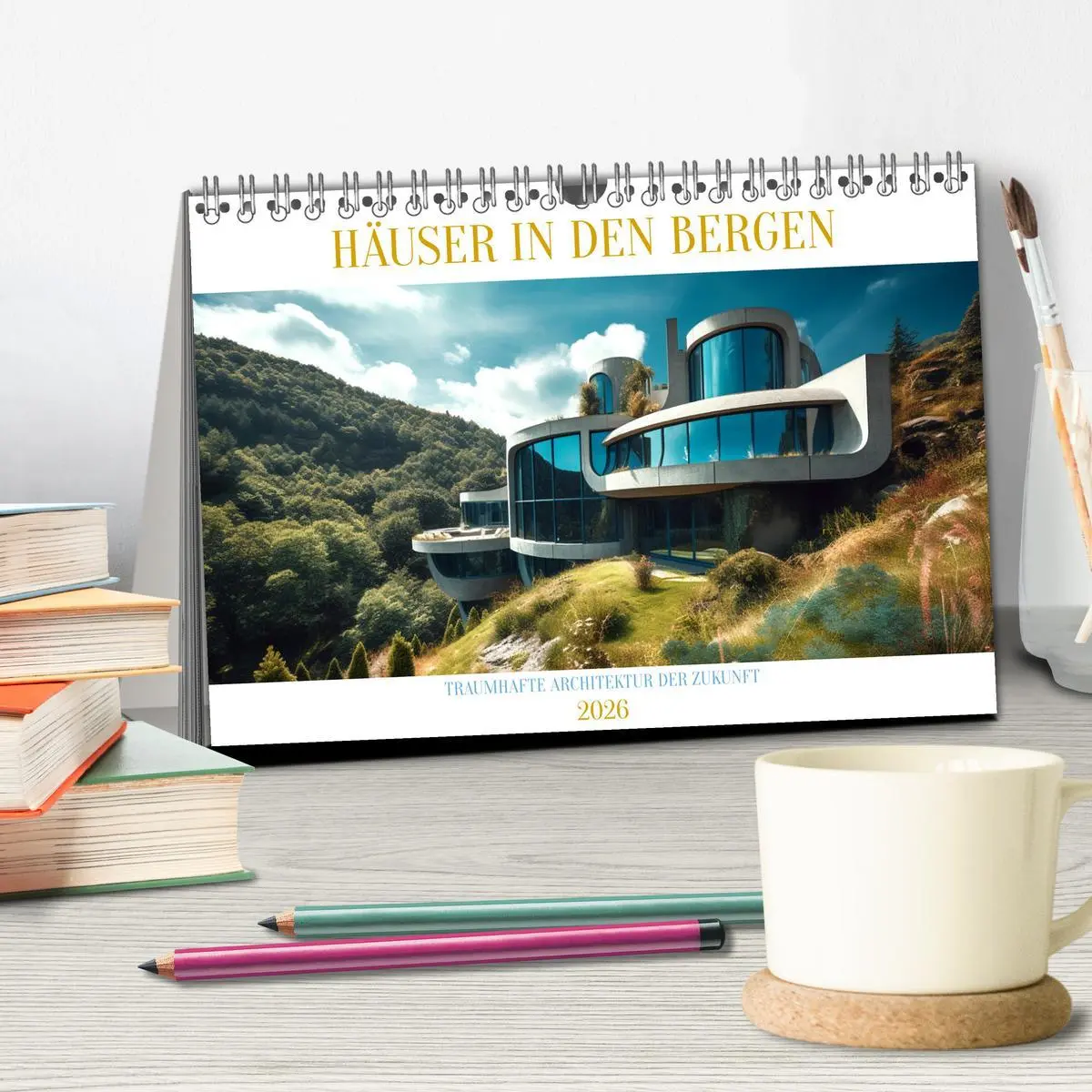 Bild: 9783457528303 | Häuser in den Bergen (Tischkalender 2026 DIN A5 quer), CALVENDO...