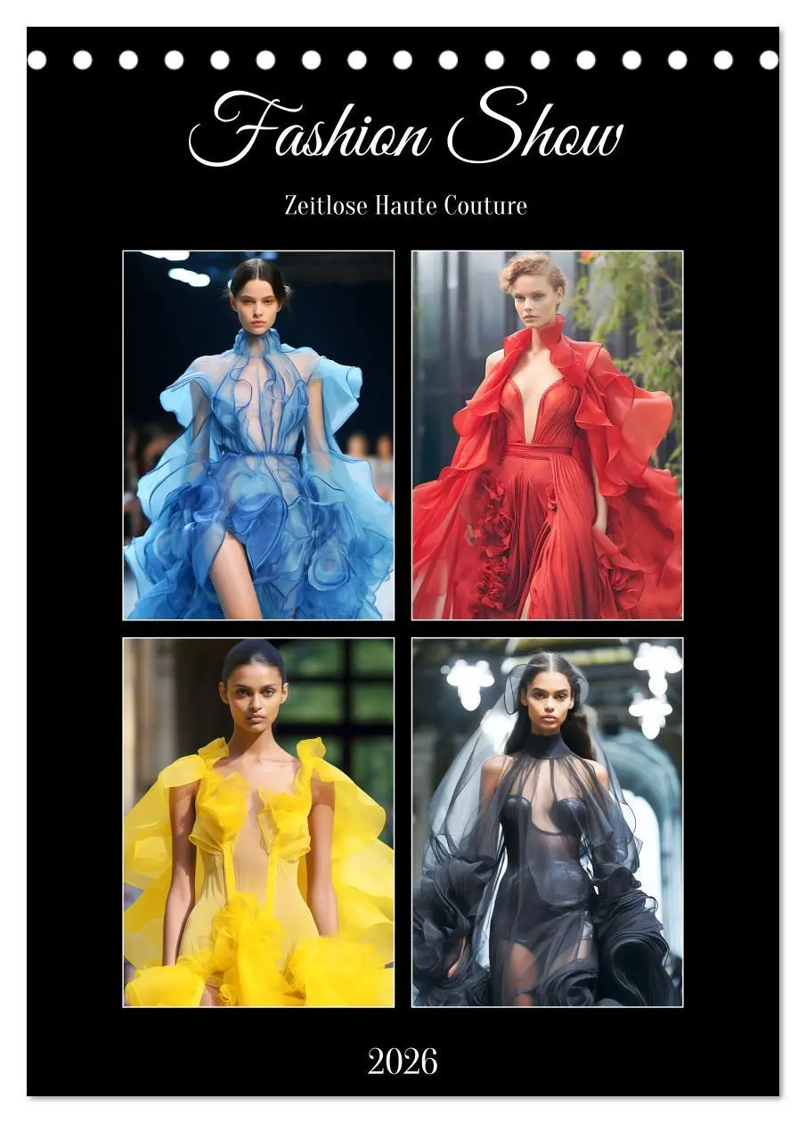 Cover: 9783516308303 | Fashion Show. Zeitlose Haute Coutour (Tischkalender 2026 DIN A5...