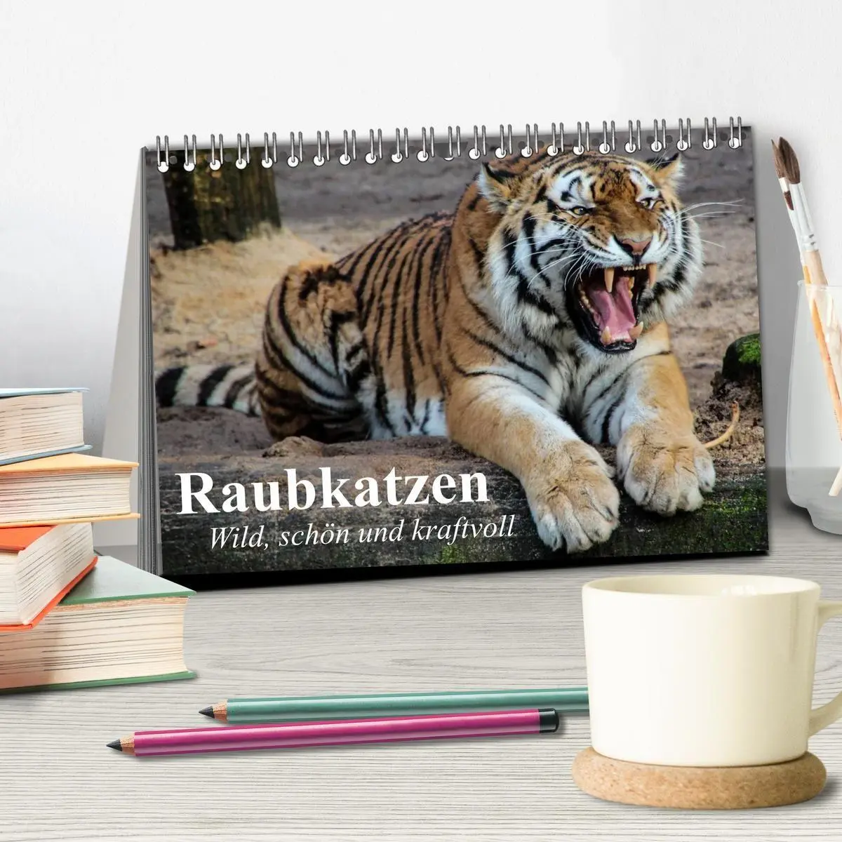 Bild: 9783594148303 | Raubkatzen. Wild, schön und kraftvoll (Tischkalender 2027 DIN A5...