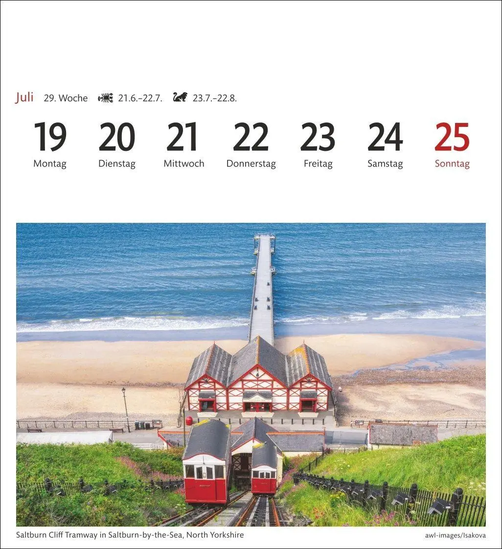 Bild: 9783840038303 | England Sehnsuchtskalender 2027 - Wochenkalender mit 53 Postkarten