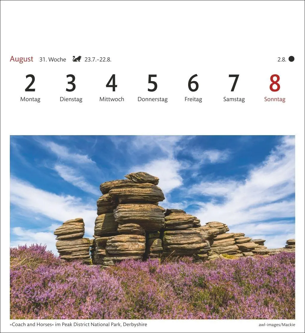 Bild: 9783840038303 | England Sehnsuchtskalender 2027 - Wochenkalender mit 53 Postkarten