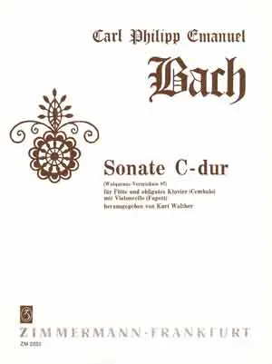 Cover: 9790010228303 | Sonate C-Dur Wq 87 | Carl Philipp Emanuel Bach | Buch