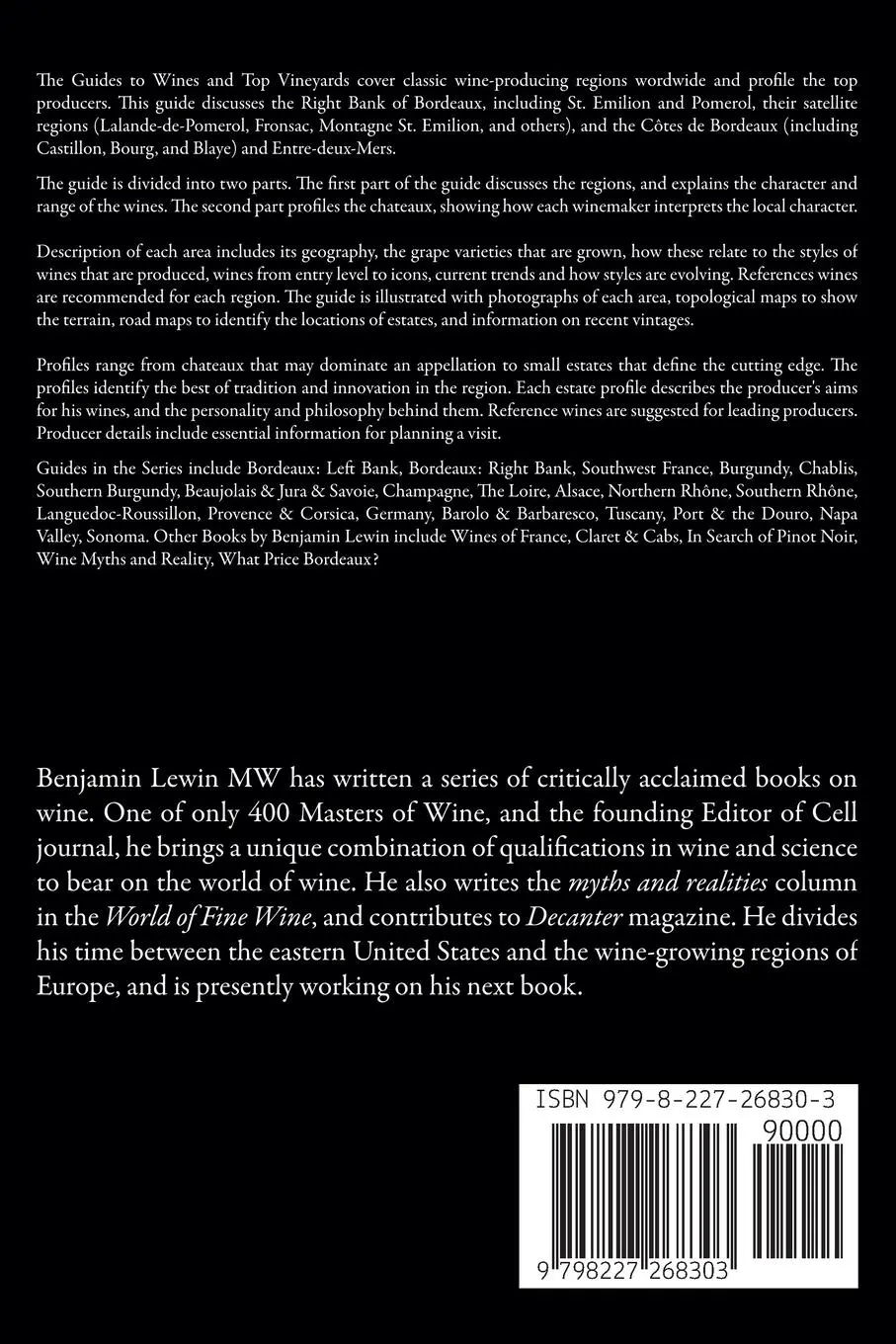 Rückseite: 9798227268303 | Bordeaux | Right Bank 2025 | Benjamin Lewin | Taschenbuch | Englisch