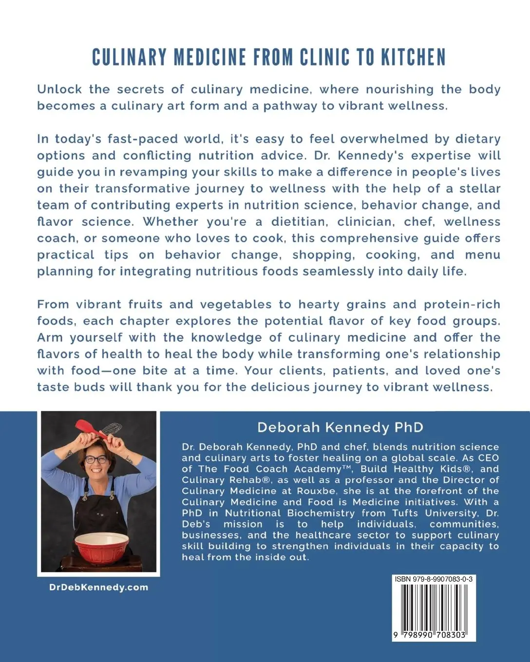 Rückseite: 9798990708303 | Culinary Medicine From Clinic to Kitchen | Deborah Kennedy | Buch
