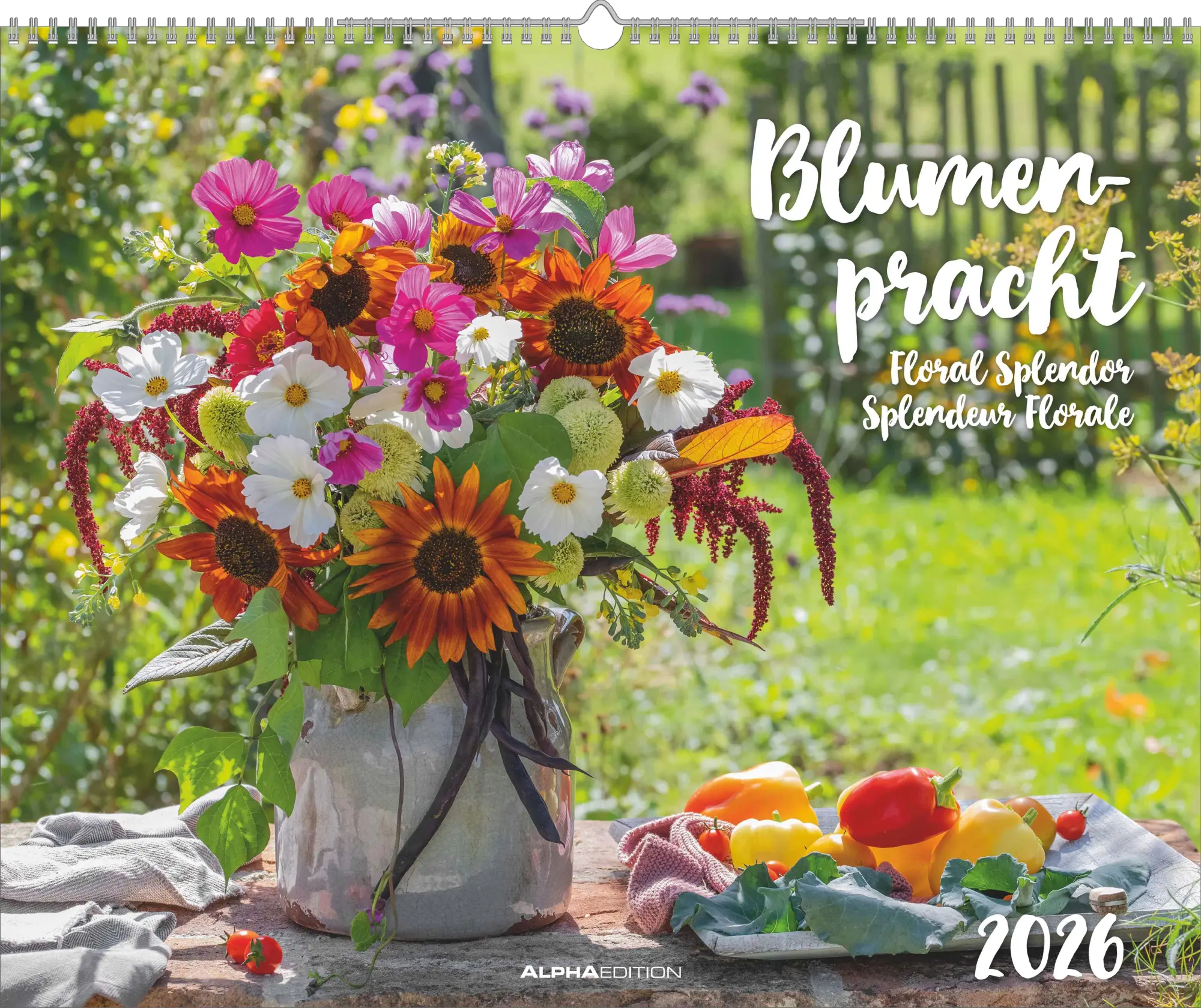 Cover: 4069095008403 | Blumenpracht - Wandkalender mit 12 bezaubernden Blumenmotiven | 13 S.