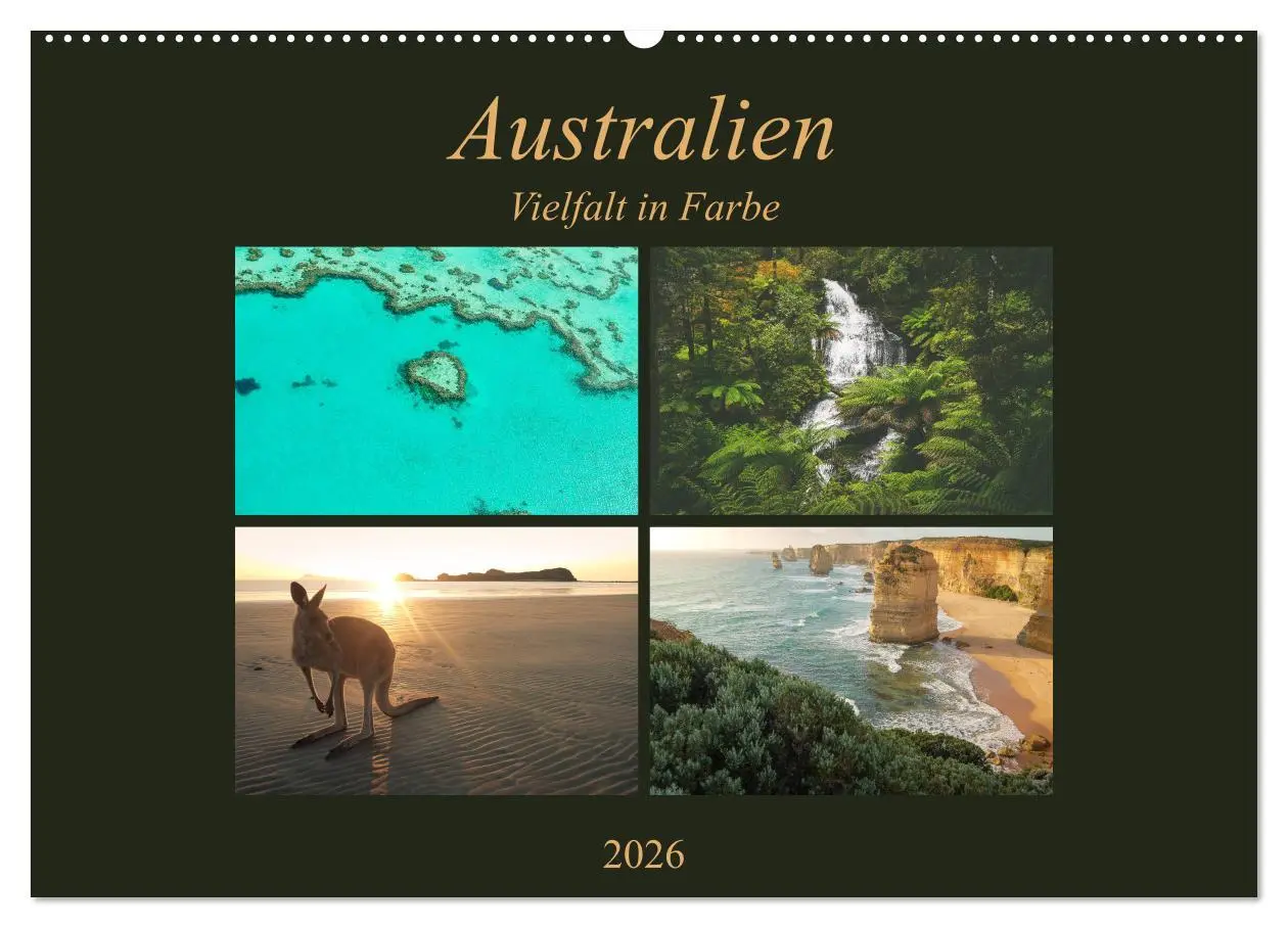 Cover: 9783516228403 | Australien - Farbige Vielfalt (Wandkalender 2026 DIN A2 quer),...