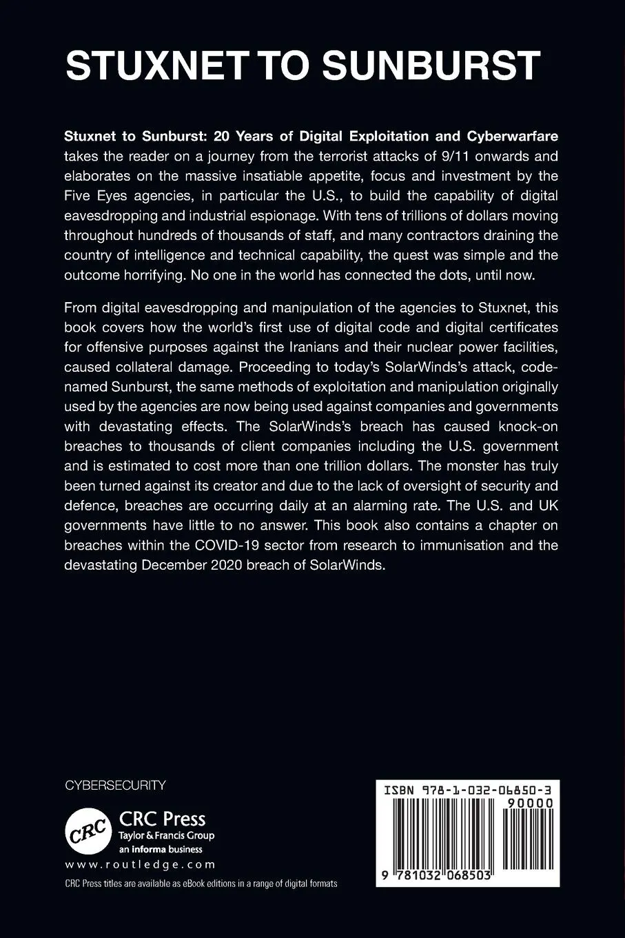 Rückseite: 9781032068503 | Stuxnet to Sunburst | Andrew Jenkinson | Taschenbuch | Englisch | 2021