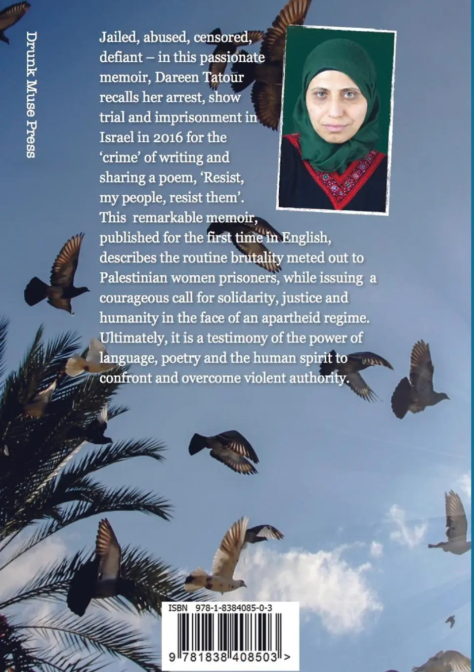 Rückseite: 9781838408503 | MY THREATENING POEM | MY THREATENING POEM | Dareen Tatour | Buch