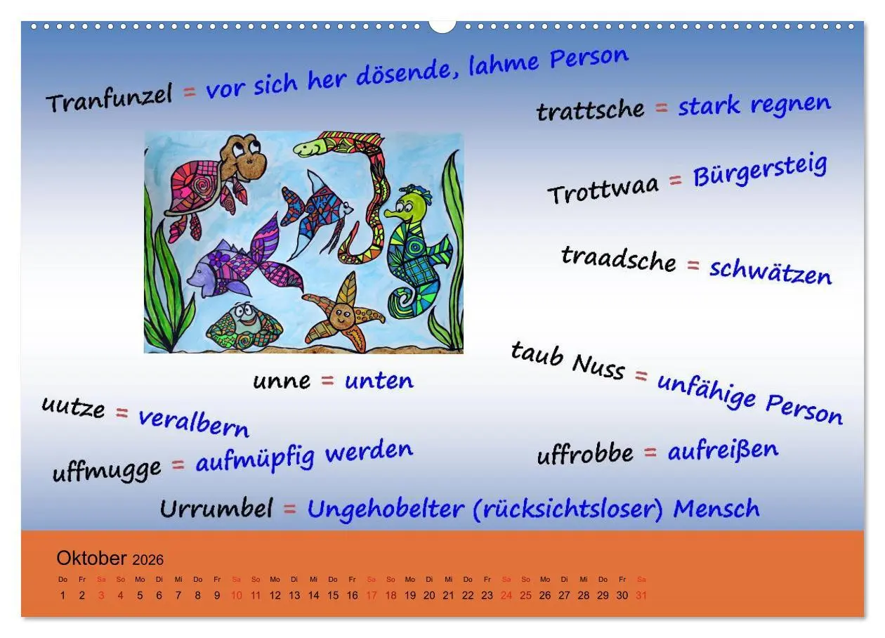 Bild: 9783457988503 | De Hessisch-Kalenner - hessisch babbele lerne in aam Johr...