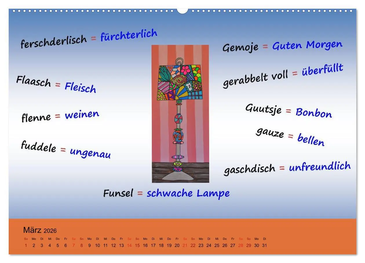 Bild: 9783457988503 | De Hessisch-Kalenner - hessisch babbele lerne in aam Johr...