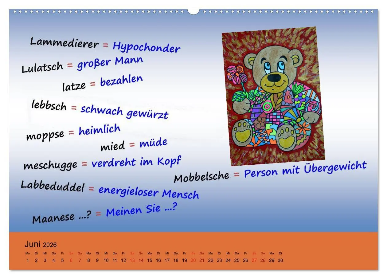 Bild: 9783457988503 | De Hessisch-Kalenner - hessisch babbele lerne in aam Johr...