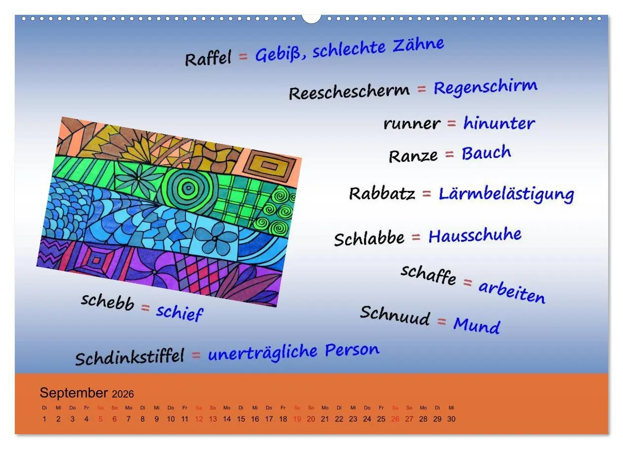 Bild: 9783457988503 | De Hessisch-Kalenner - hessisch babbele lerne in aam Johr...