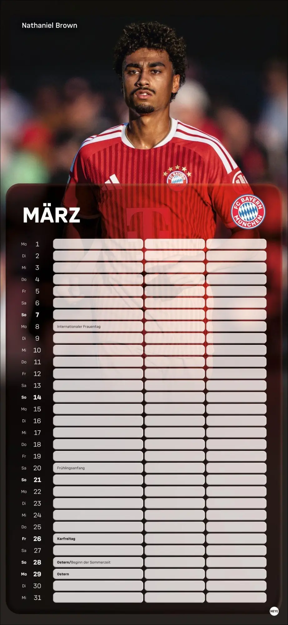 Bild: 9783756418503 | FC Bayern München Fanplaner 2027 | Heye | Kalender | Spiralbindung