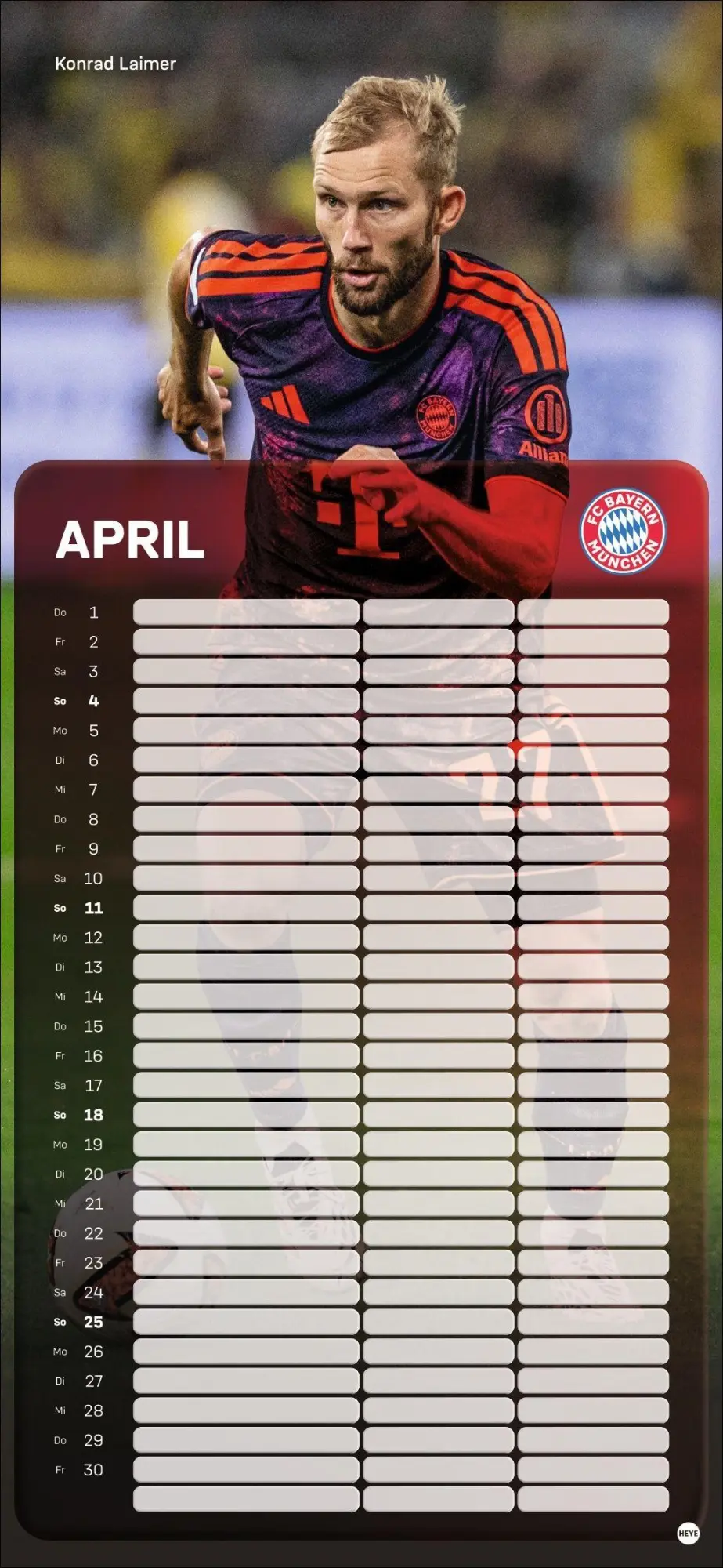 Bild: 9783756418503 | FC Bayern München Fanplaner 2027 | Heye | Kalender | Spiralbindung